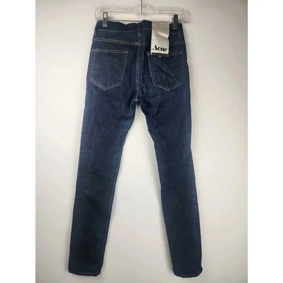 Acne Studios Ace Raw Gothic Skinny Jeans New With Tags Dark Wash Mens 28 Inseam - Picture 2 of 9